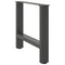 vidaXL Coffee Table Legs Anthracite 2 pcs 60x(42-43) cm Steel