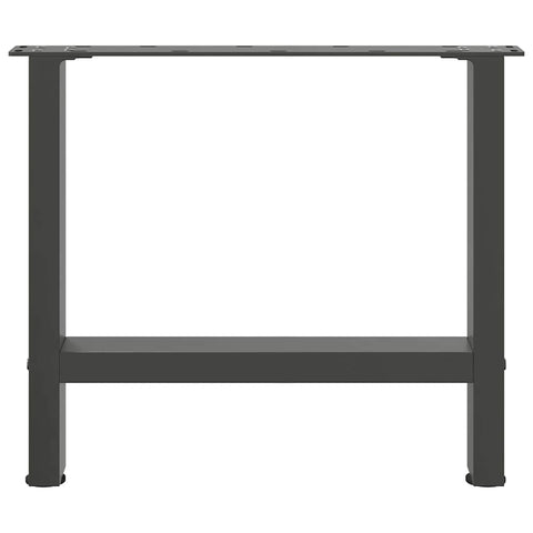 vidaXL Coffee Table Legs Anthracite 2 pcs 60x(42-43) cm Steel