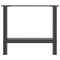 vidaXL Coffee Table Legs Anthracite 2 pcs 60x(42-43) cm Steel
