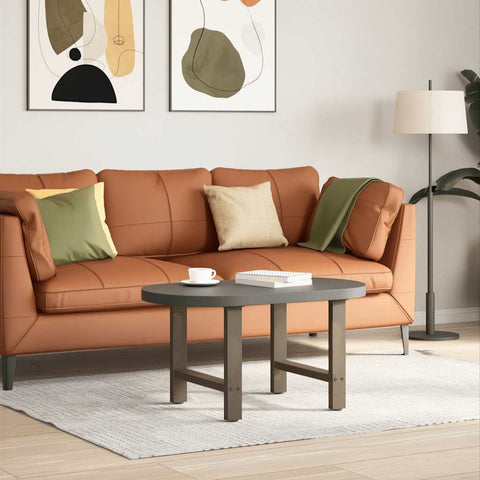 vidaXL Coffee Table Legs Natural Steel 2 pcs 60x(42-43) cm Steel