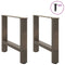 vidaXL Coffee Table Legs Natural Steel 2 pcs 60x(42-43) cm Steel