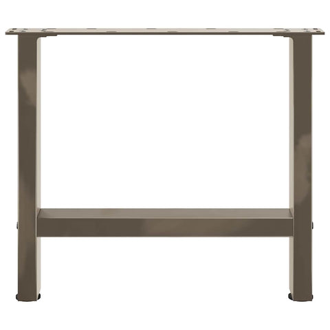 vidaXL Coffee Table Legs Natural Steel 2 pcs 60x(42-43) cm Steel