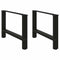 vidaXL Coffee Table Legs Black 2 pcs 70x(42-43) cm Steel