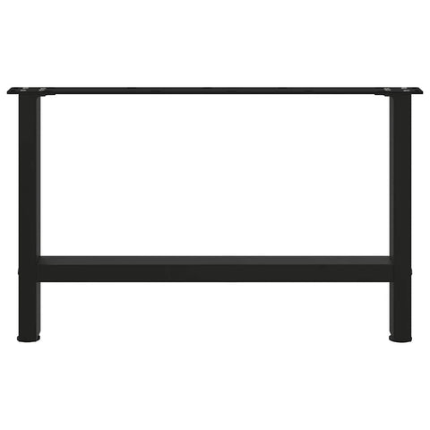 vidaXL Coffee Table Legs Black 2 pcs 70x(42-43) cm Steel