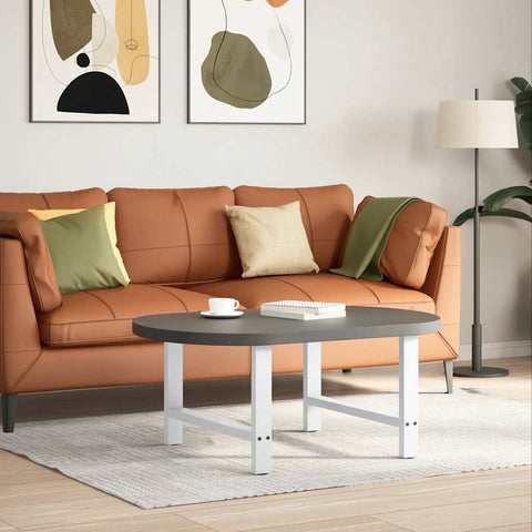 vidaXL Coffee Table Legs White 2 pcs 70x(42-43) cm Steel