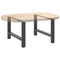 vidaXL Coffee Table Legs Anthracite 2 pcs 70x(42-43) cm Steel