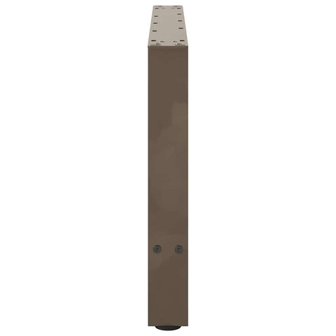 vidaXL Coffee Table Legs Natural Steel 2 pcs 70x(42-43) cm Steel