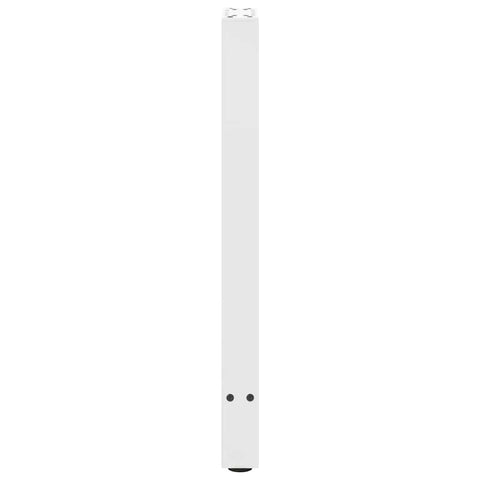 vidaXL Console Table Legs White 2 pcs 28x(72-73) cm Steel