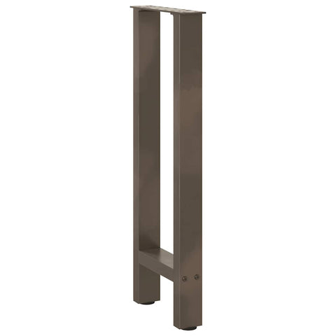 vidaXL Console Table Legs Natural Steel 2 pcs 38x(72-73) cm Steel