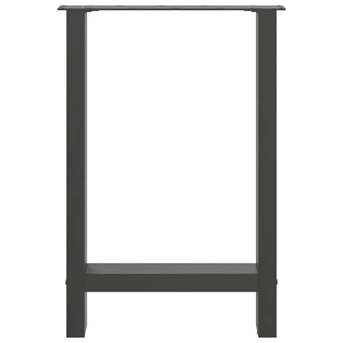 vidaXL Dining Table Legs Anthracite 2 pcs 50x(72-73) cm Steel