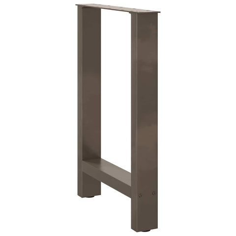 vidaXL Coffee Table Legs Natural Steel 2 pcs 50x(72-73) cm Steel