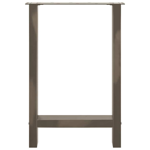vidaXL Coffee Table Legs Natural Steel 2 pcs 50x(72-73) cm Steel