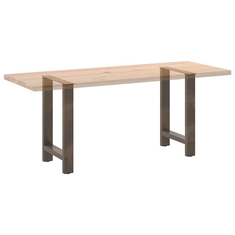 vidaXL Coffee Table Legs Natural Steel 2 pcs 50x(72-73) cm Steel