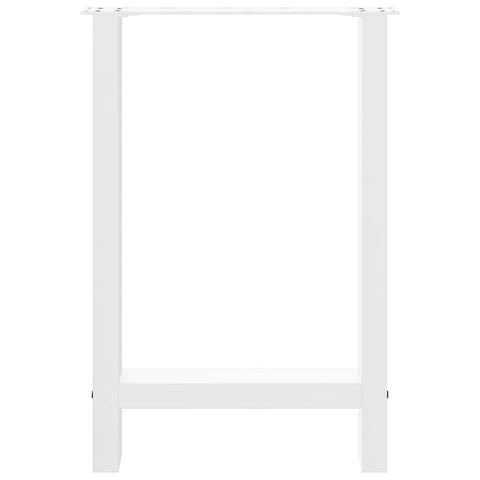 vidaXL Dining Table Legs White 2 pcs 60x(72-73) cm Steel