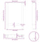 vidaXL Dining Table Legs White 2 pcs 60x(72-73) cm Steel