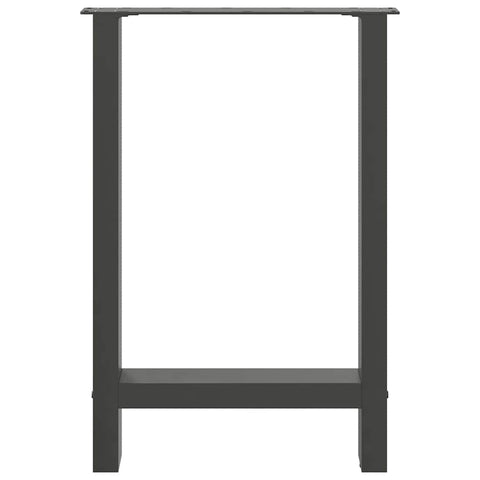 vidaXL Coffee Table Legs Anthracite 2 pcs 60x(72-73) cm Steel