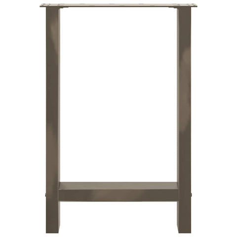 vidaXL Coffee Table Legs Natural Steel 2 pcs 60x(72-73) cm Steel