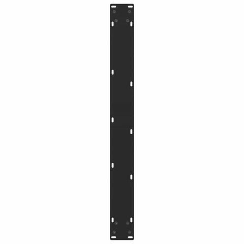 vidaXL Coffee Table Legs Black 2 pcs 70x(72-73) cm Steel