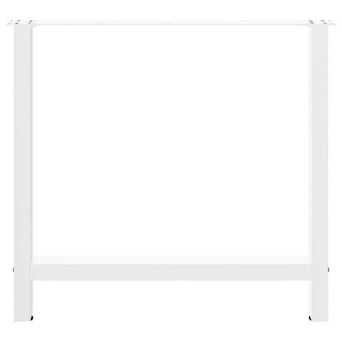vidaXL Dining Table Legs White 2 pcs 70x(72-73) cm Steel