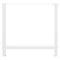 vidaXL Dining Table Legs White 2 pcs 70x(72-73) cm Steel