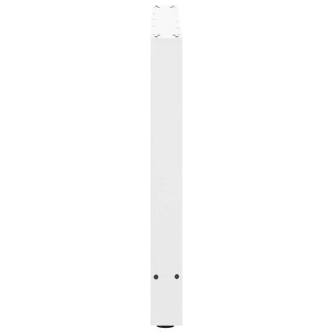 vidaXL Dining Table Legs White 2 pcs 70x(72-73) cm Steel