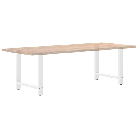 vidaXL Dining Table Legs White 2 pcs 70x(72-73) cm Steel