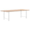 vidaXL Dining Table Legs White 2 pcs 70x(72-73) cm Steel