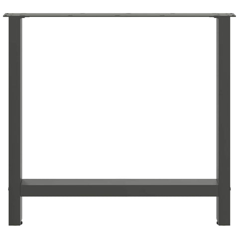 vidaXL Coffee Table Legs Anthracite 2 pcs 70x(72-73) cm Steel