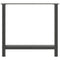 vidaXL Coffee Table Legs Anthracite 2 pcs 70x(72-73) cm Steel