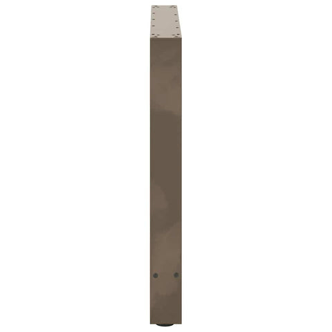 vidaXL Coffee Table Legs Natural Steel 2 pcs 70x(72-73) cm Steel