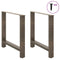 vidaXL Coffee Table Legs Natural Steel 2 pcs 70x(72-73) cm Steel