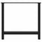 vidaXL Coffee Table Legs Black 2 pcs 80x(72-73) cm Steel