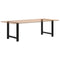 vidaXL Coffee Table Legs Black 2 pcs 80x(72-73) cm Steel