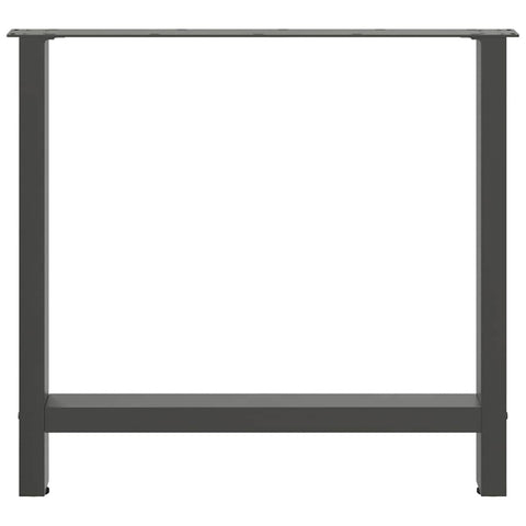 vidaXL Coffee Table Legs Anthracite 2 pcs 80x(72-73) cm Steel