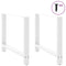 vidaXL Dining Table Legs White 2 pcs 90x(72-73) cm Steel