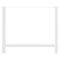 vidaXL Dining Table Legs White 2 pcs 90x(72-73) cm Steel