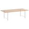 vidaXL Dining Table Legs White 2 pcs 90x(72-73) cm Steel