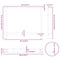vidaXL Dining Table Legs White 2 pcs 90x(72-73) cm Steel