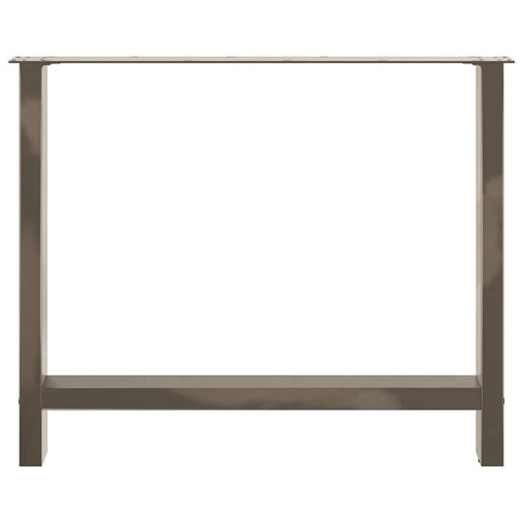 vidaXL Coffee Table Legs Natural Steel 2 pcs 90x(72-73) cm Steel