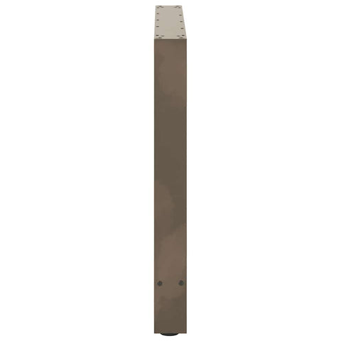 vidaXL Coffee Table Legs Natural Steel 2 pcs 90x(72-73) cm Steel