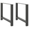 vidaXL Coffee Table Legs Anthracite 2 pcs 100x(72-73) cm Steel