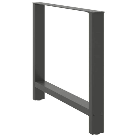 vidaXL Coffee Table Legs Anthracite 2 pcs 100x(72-73) cm Steel