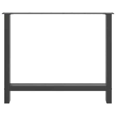 vidaXL Coffee Table Legs Anthracite 2 pcs 100x(72-73) cm Steel
