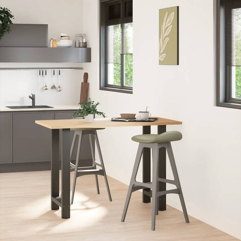 vidaXL Bar Table Legs Anthracite 2 pcs 40x(90-91) cm Steel