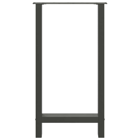 vidaXL Bar Table Legs Anthracite 2 pcs 40x(90-91) cm Steel