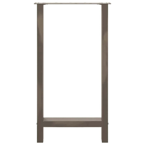 vidaXL Bar Table Legs Natural Steel 2 pcs 40x(90-91) cm Steel