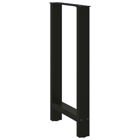 vidaXL Bar Table Legs Black 2 pcs 50x(90-91) cm Steel