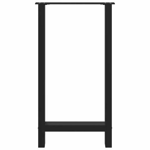 vidaXL Bar Table Legs Black 2 pcs 50x(90-91) cm Steel