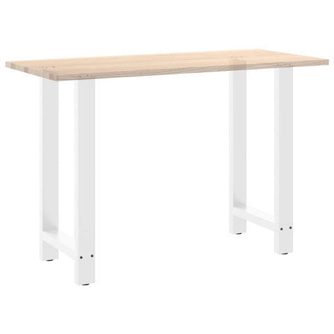 vidaXL Bar Table Legs White 2 pcs 50x(90-91) cm Steel