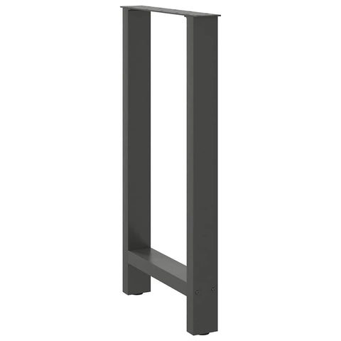 vidaXL Bar Table Legs Anthracite 2 pcs 50x(90-91) cm Steel